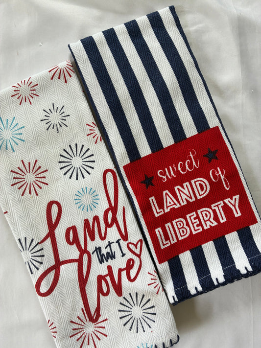 Printed Hand/Lunch Towels (Set of 2)