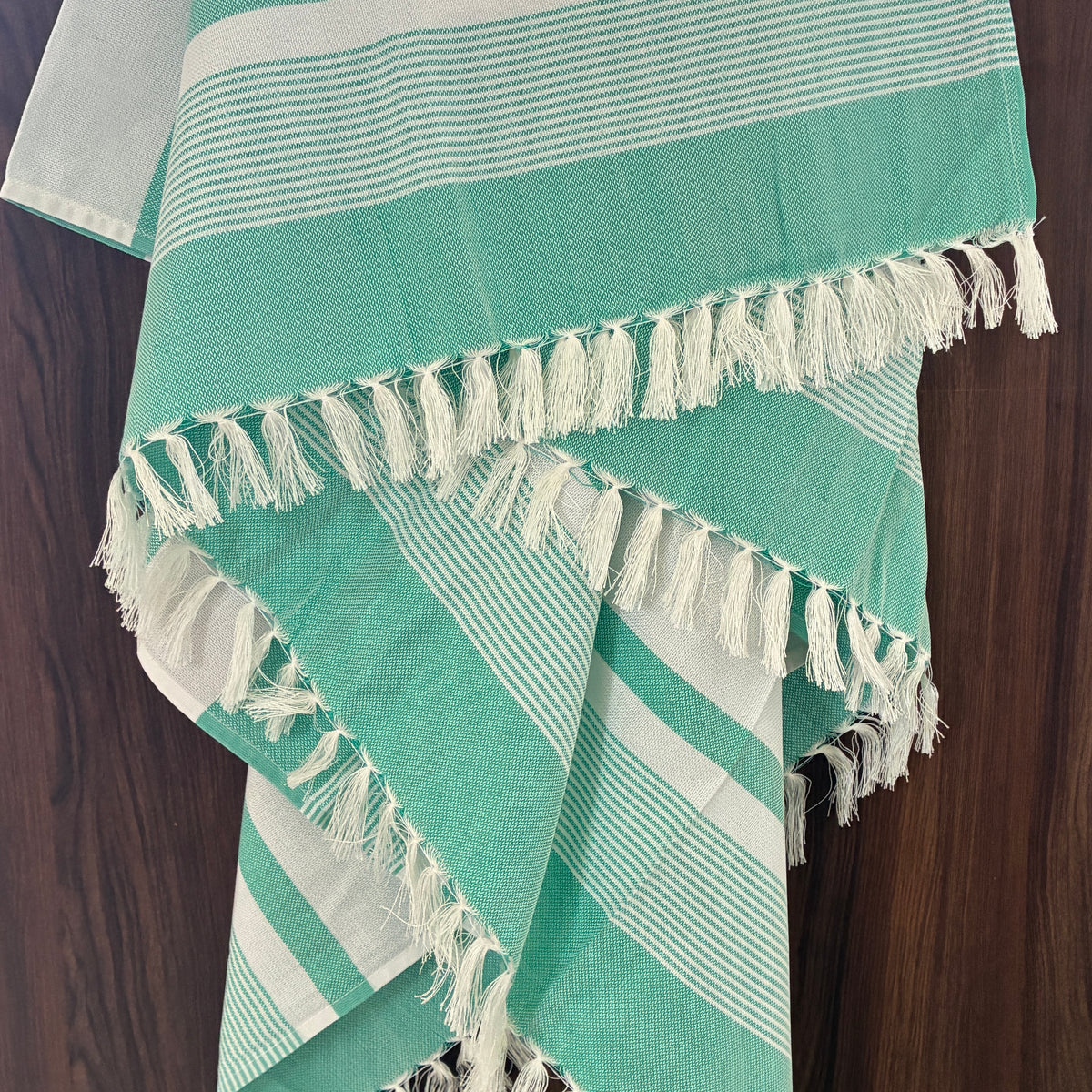 Greenish Blue Bamboo Bath Towels