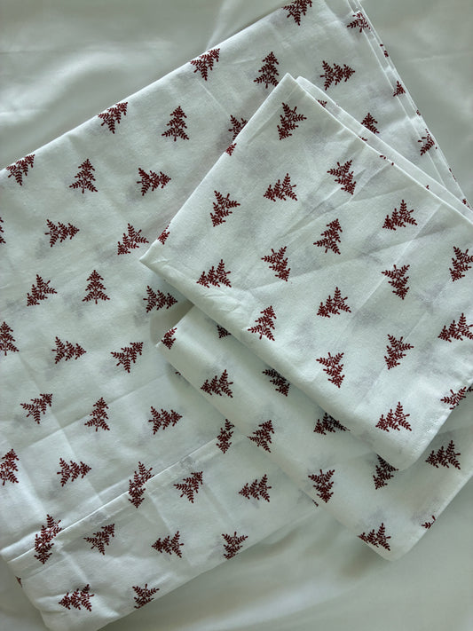 Christmas Tree Queen bedspread 90x100 inches