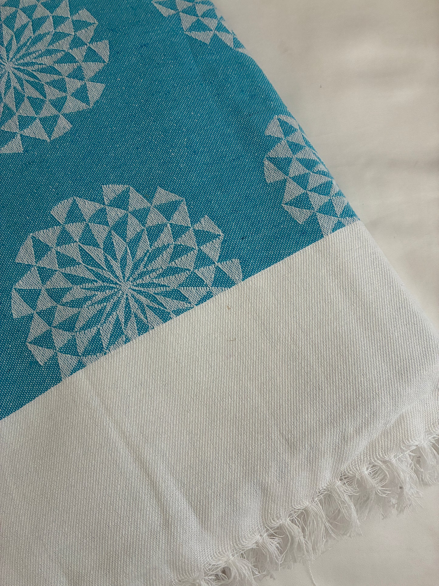 Sky Mandala Double Size Cotton Blanket