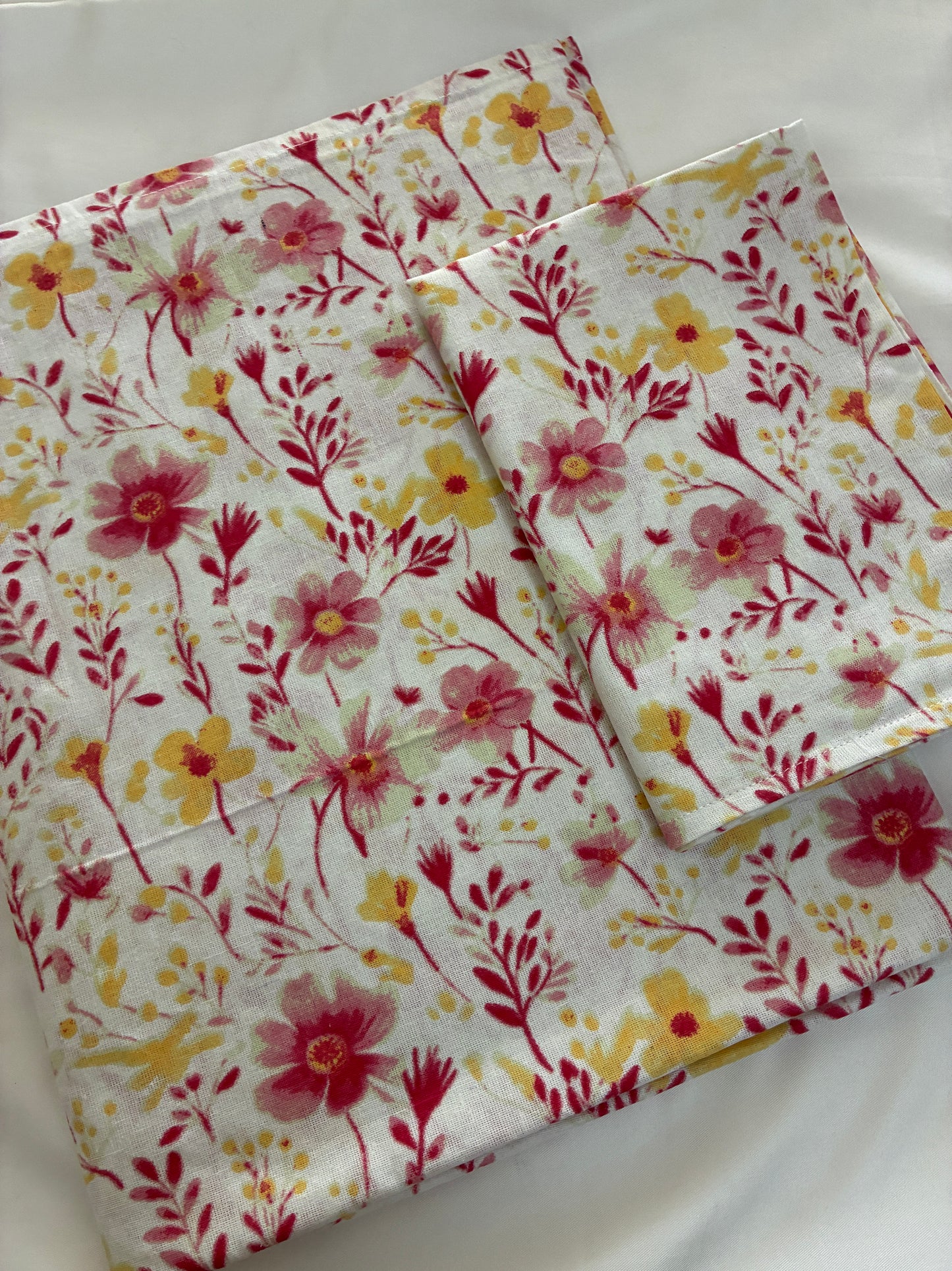 Single Size Cotton Bedspread with 1 Pillow Cover 60 x 90 in