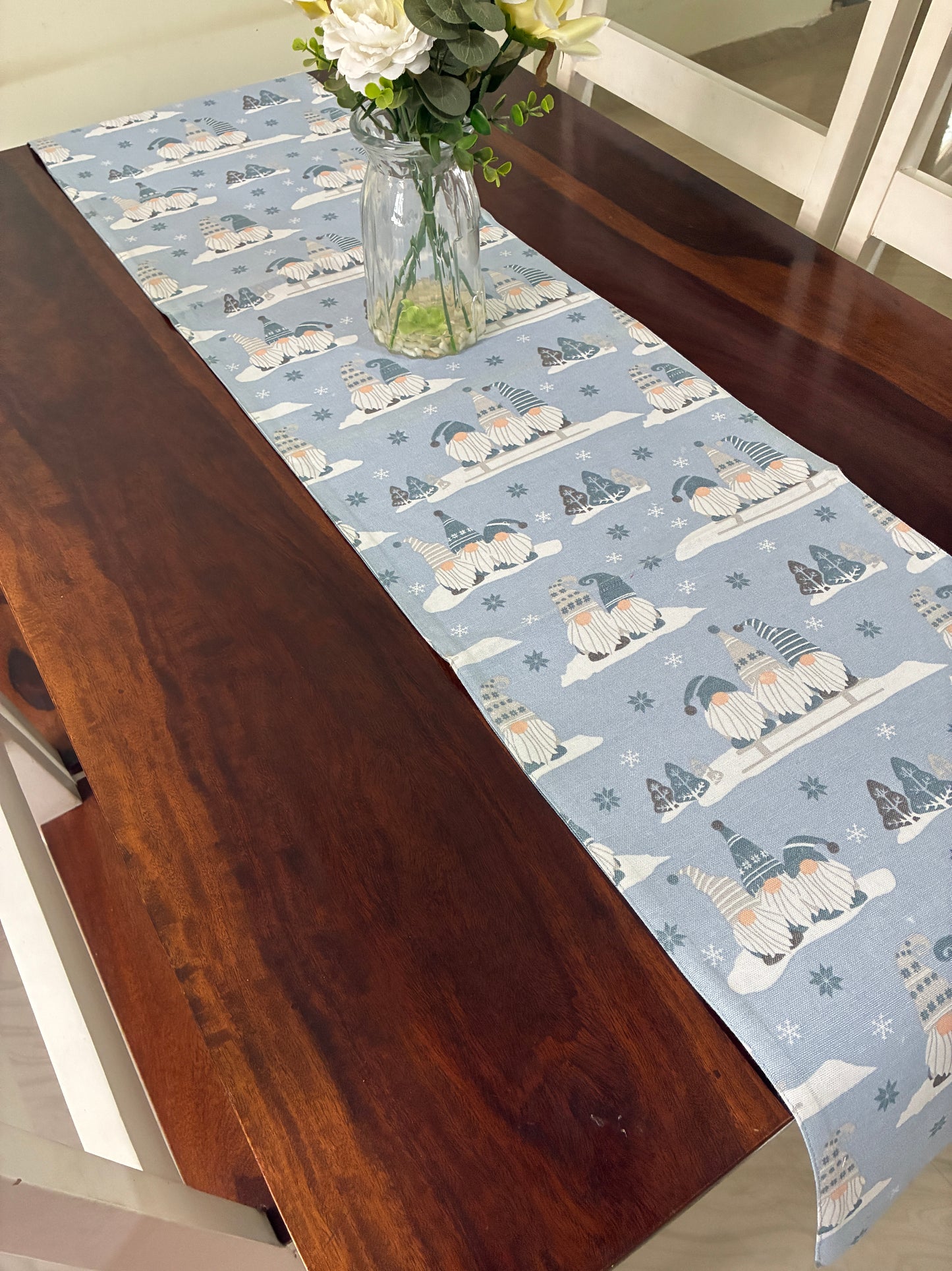 Christmas  Print Table Runner 6 ft long