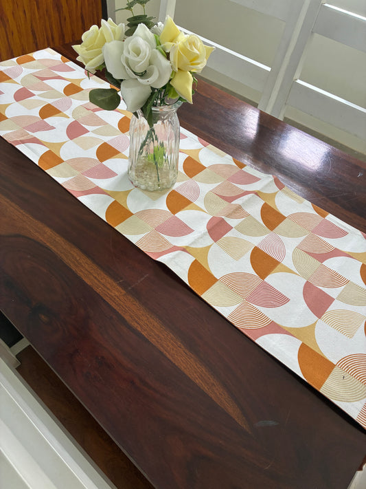 Abstract Table Runner 6 ft long