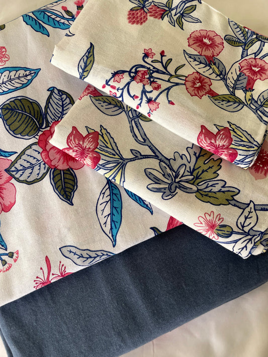 King Size Cotton Bedspread 100x110 in
