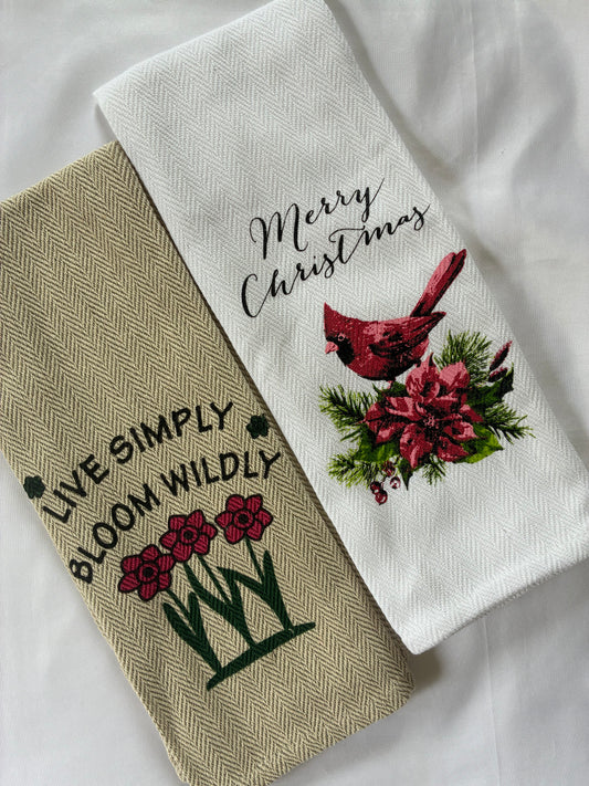 Printed Hand/Lunch Towels (Set of 2)
