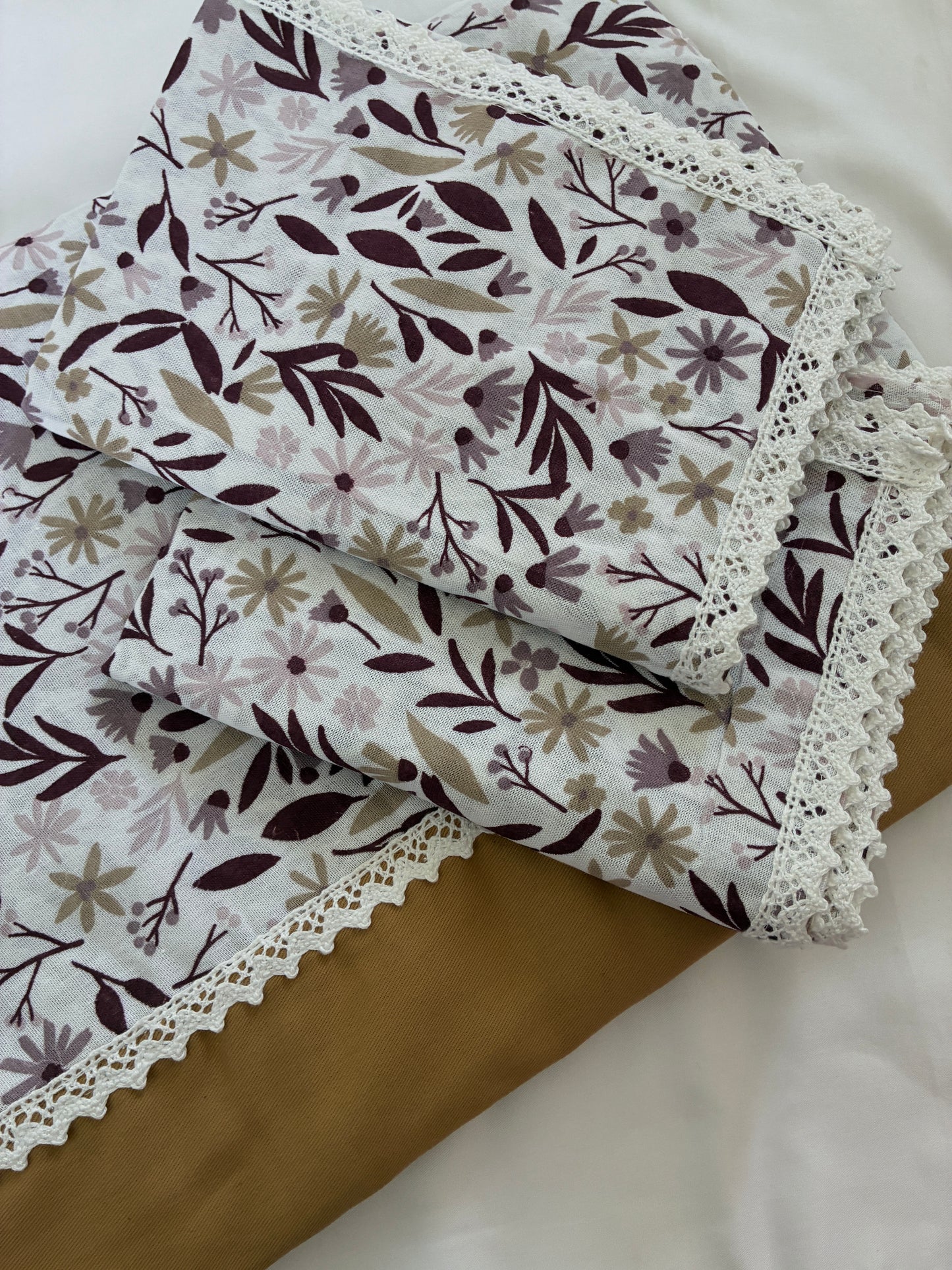 Rustic Bloom Lace Queen bedspread 90x100 inches