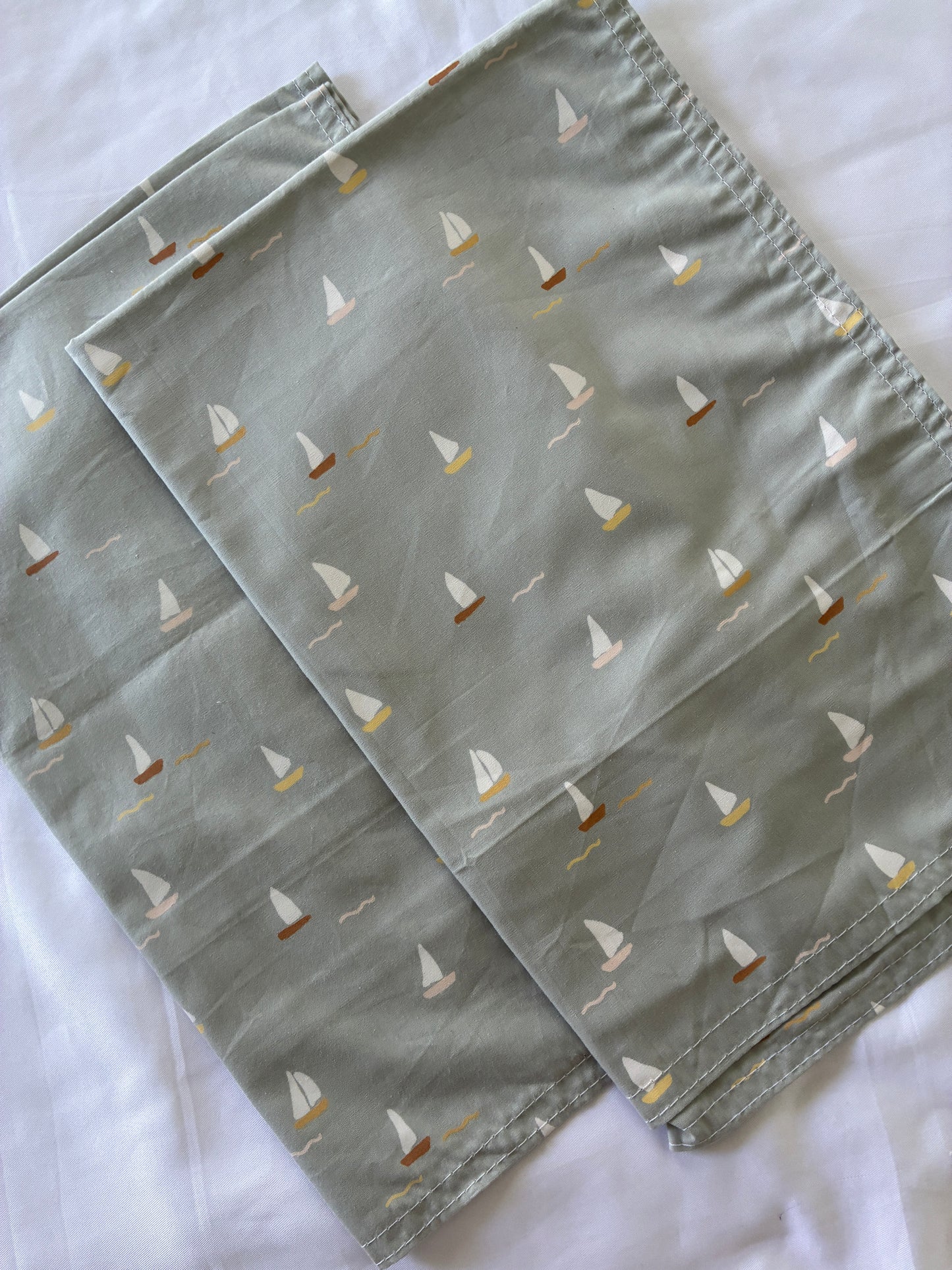 Boat Cotton Satin Pillow Covers