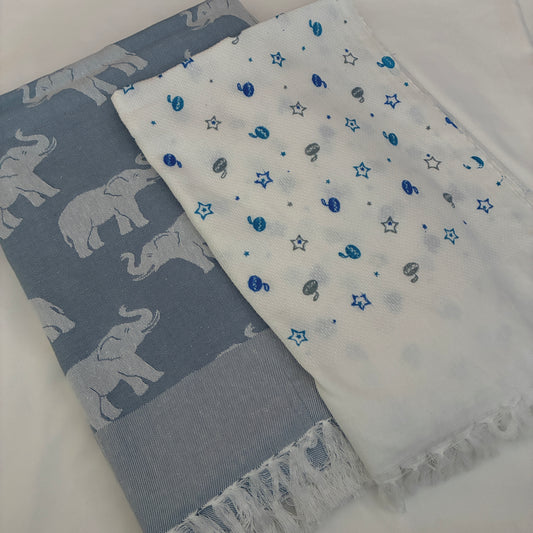 Cotton Single Blanket with Free Towel