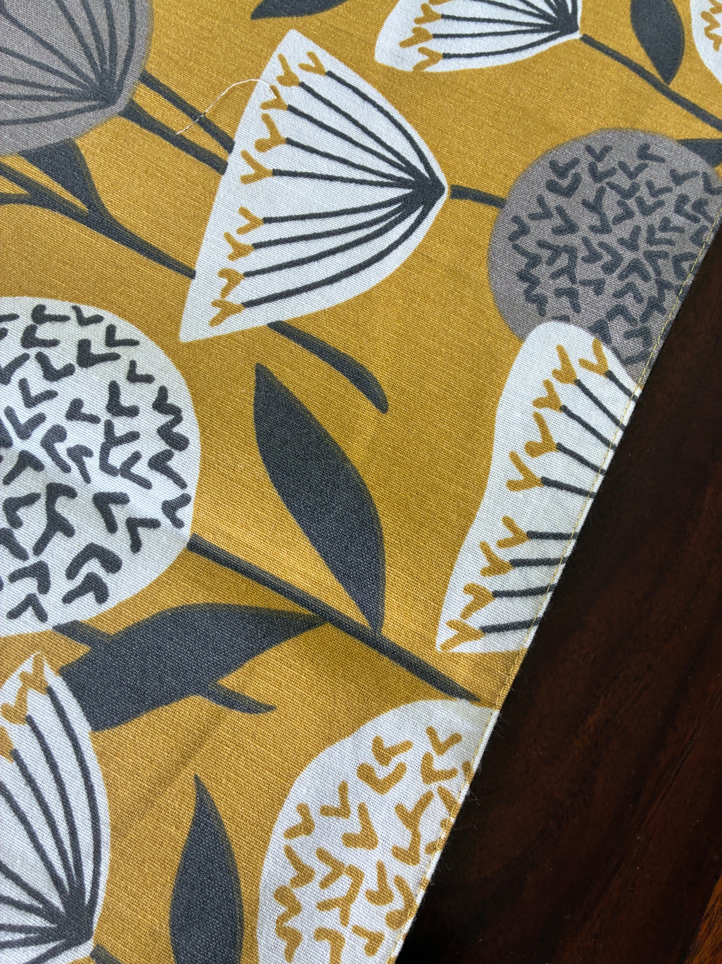 Mustard Table Runner 7 ft long