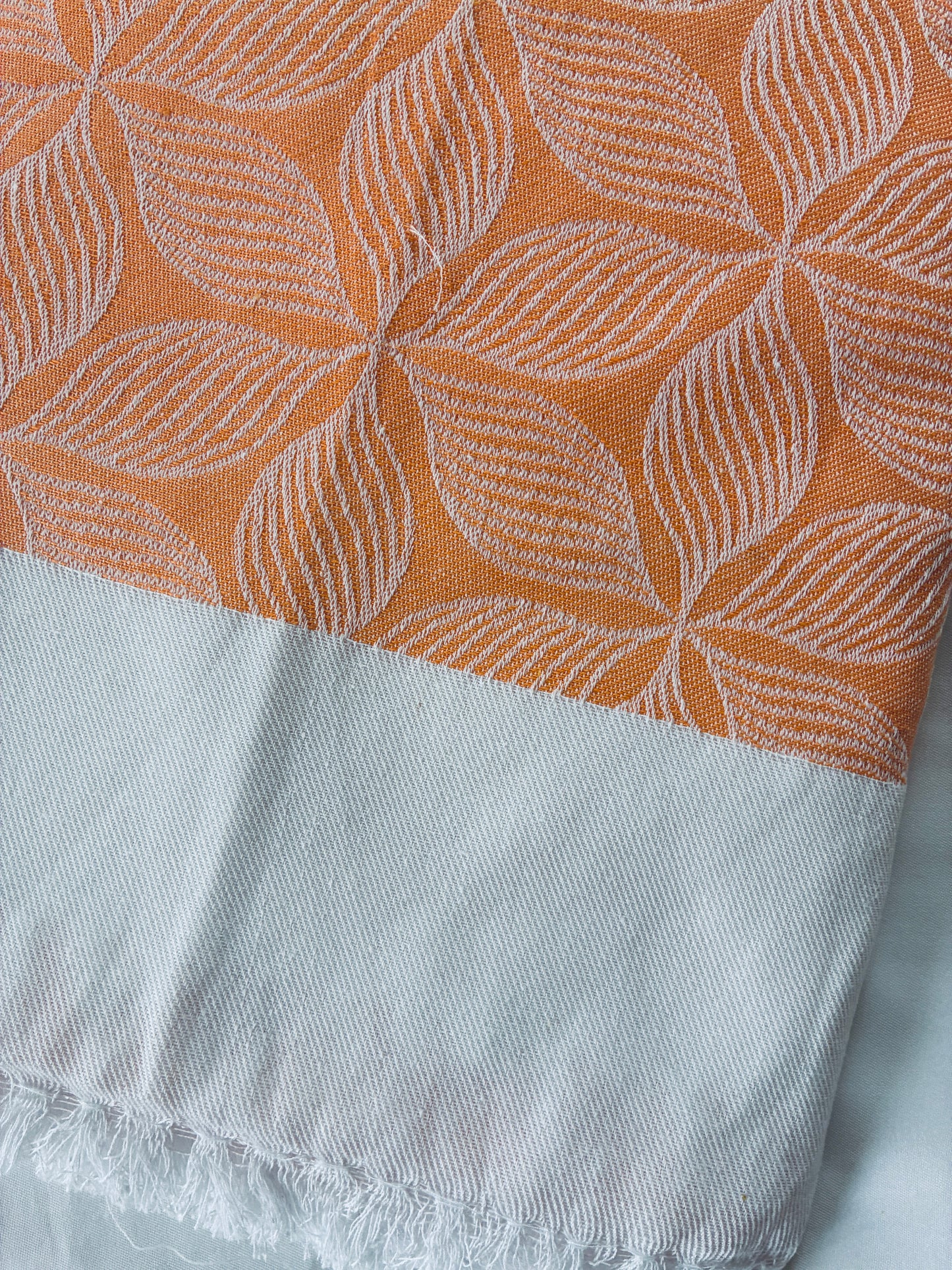 Orange Lines Blanket / Throw