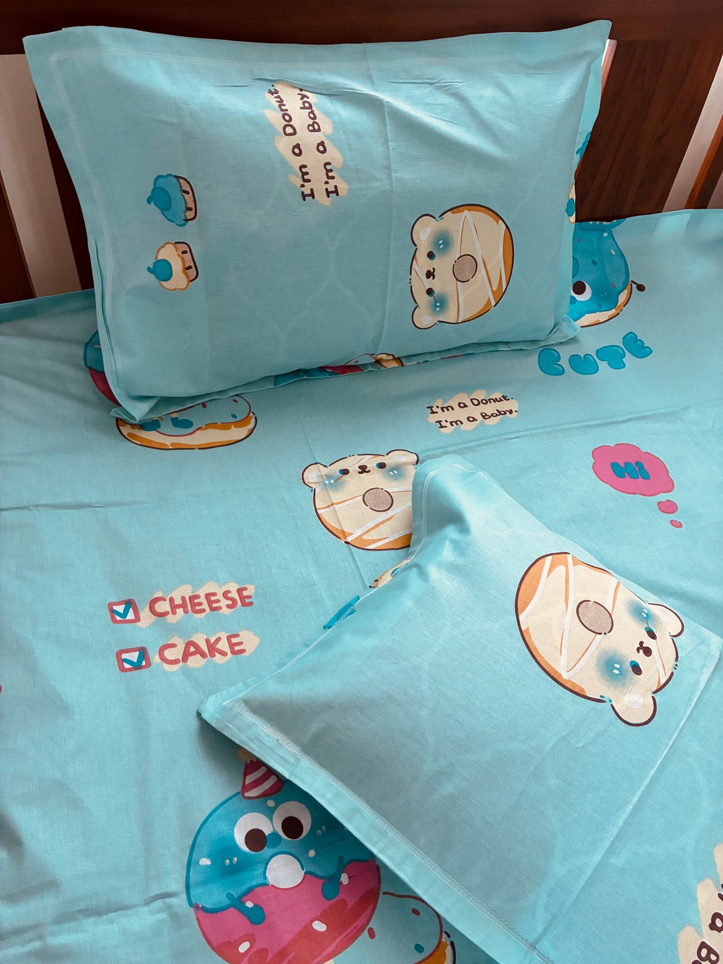 Donut Kids Queen Bedspread 90x100 in
