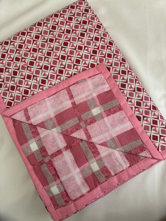 Rosewood Check Single Size Cotton Dohar