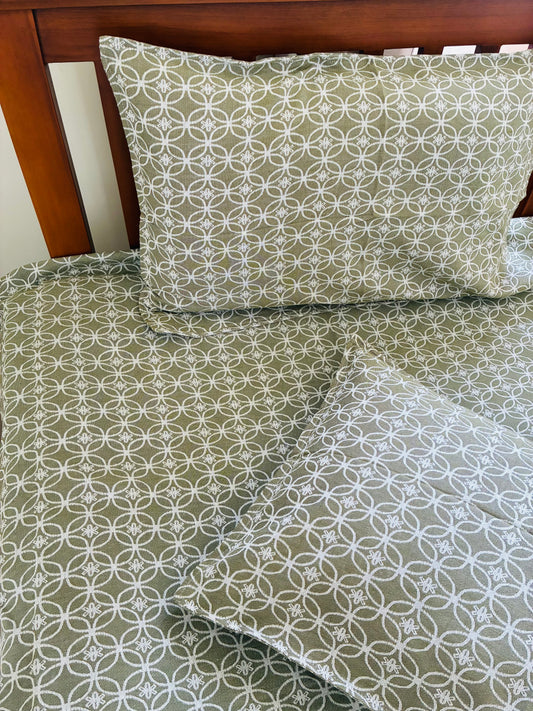 Premium Floral King Size Bedspread 108 x 108 in