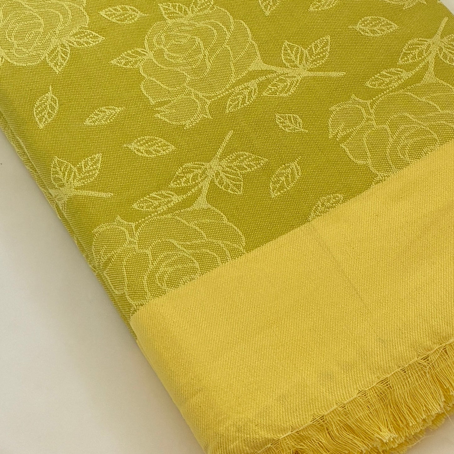 Yellow Rose Double Size Cotton Blanket