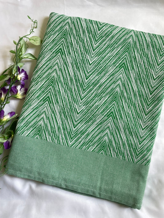 Green Dual Tone Blanket/ Throw