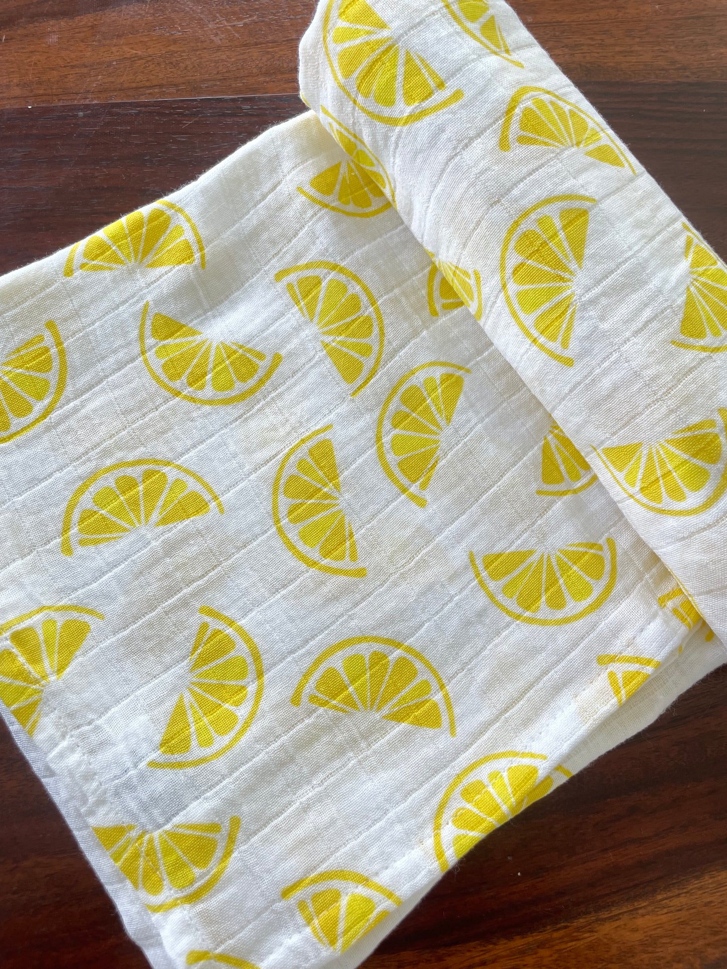 Lemon Muslin Bath Towel