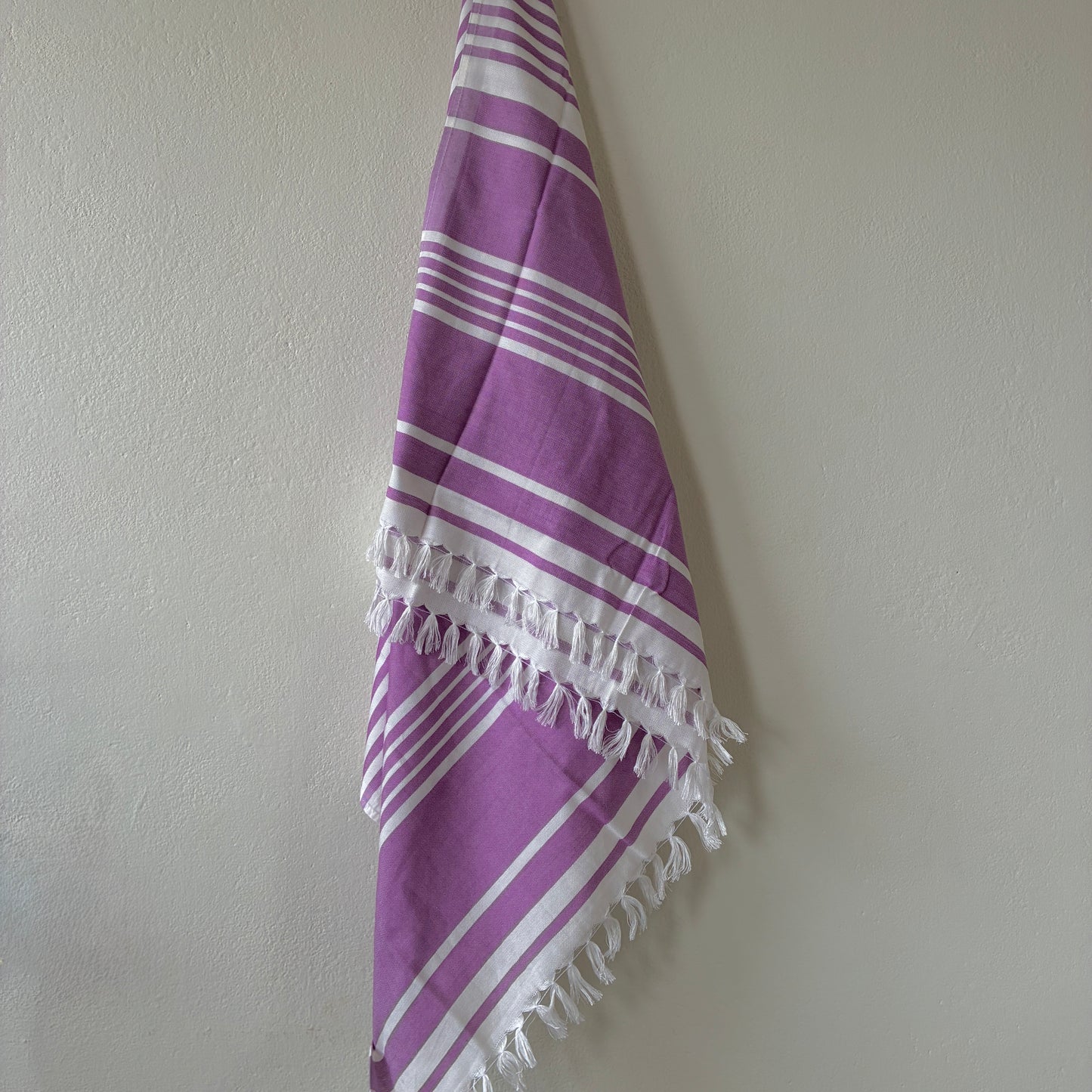 Purple Stripes Bamboo Bath Towels