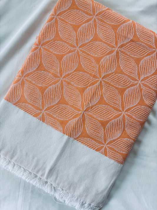 Orange Lines Blanket / Throw