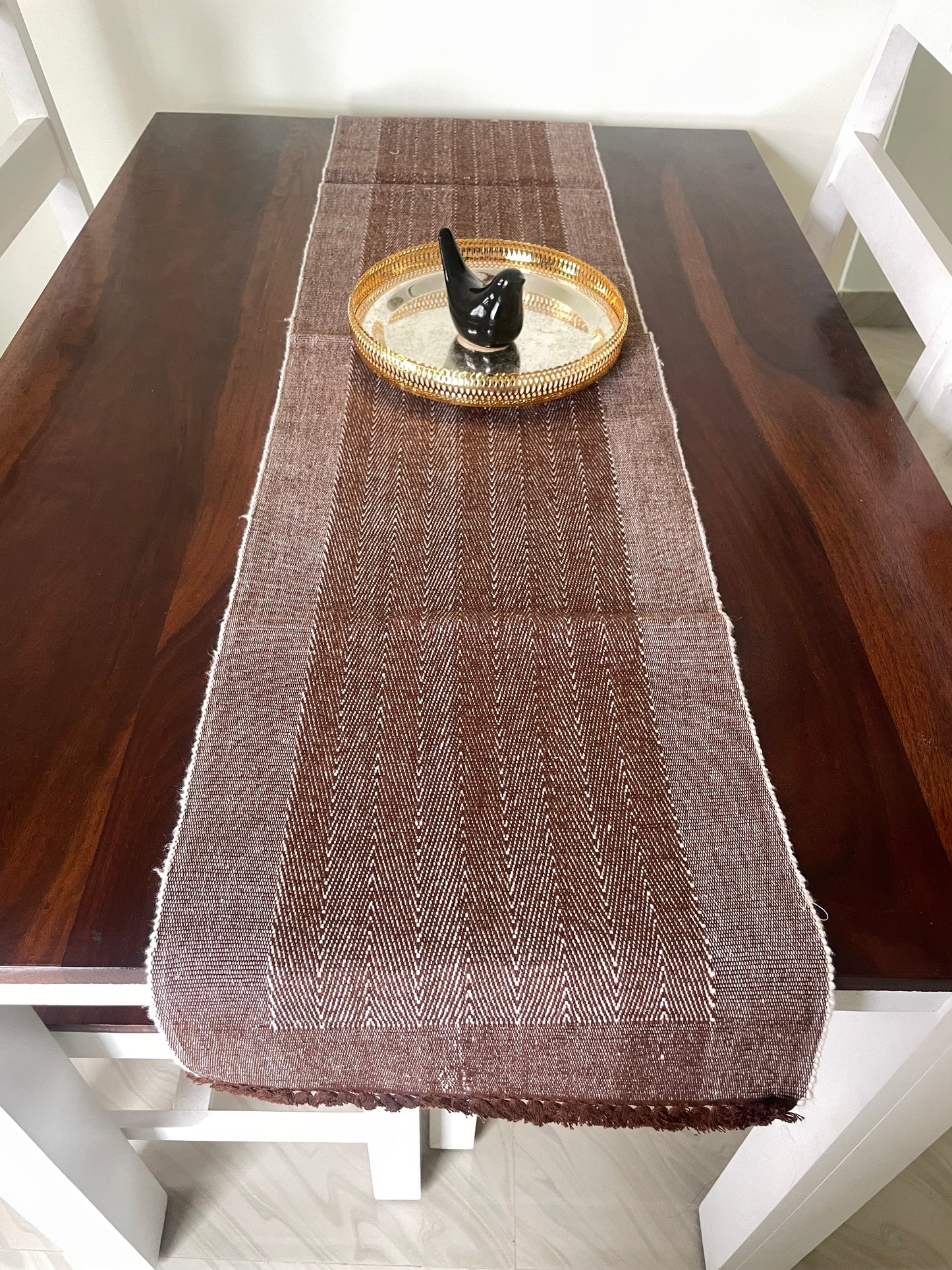 Brown Table Runner 4.5 ft Long