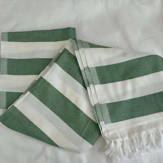 Olive green Extra Long Cotton Bath Towel