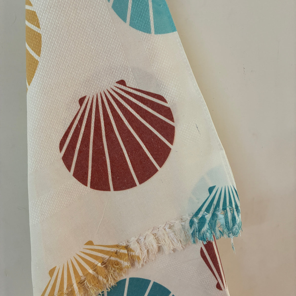 Seashell printed Cotton Bath Towels