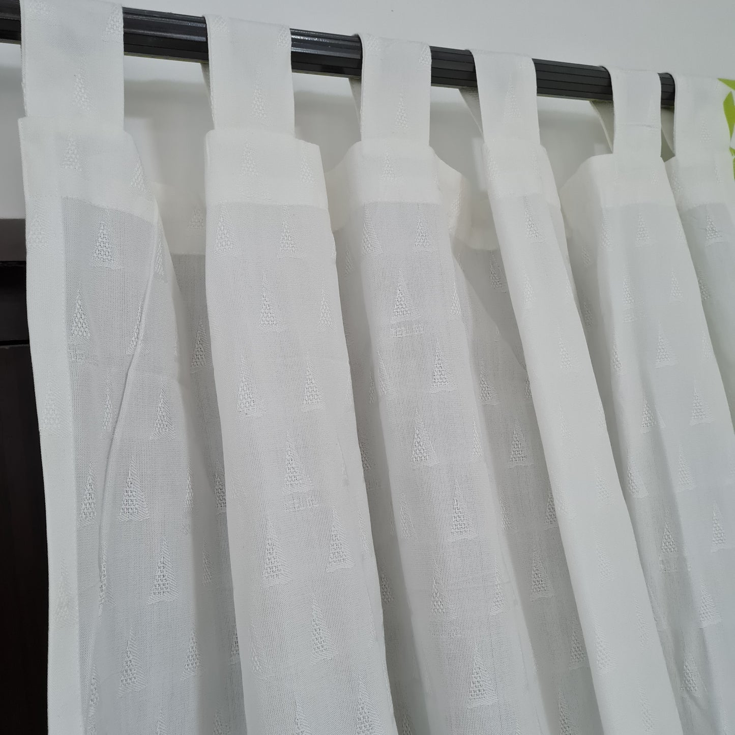 White Solid Cotton Curtains