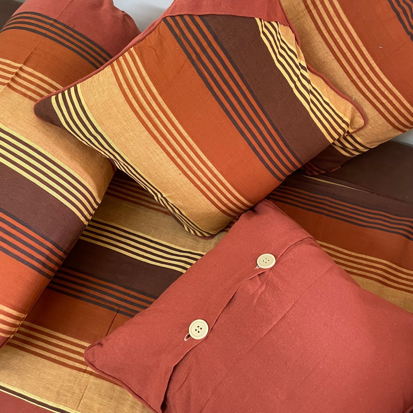 Brown Stripes Diwan Set