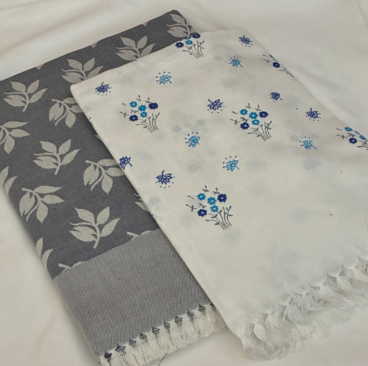 Cotton Single Blanket with Free Towel