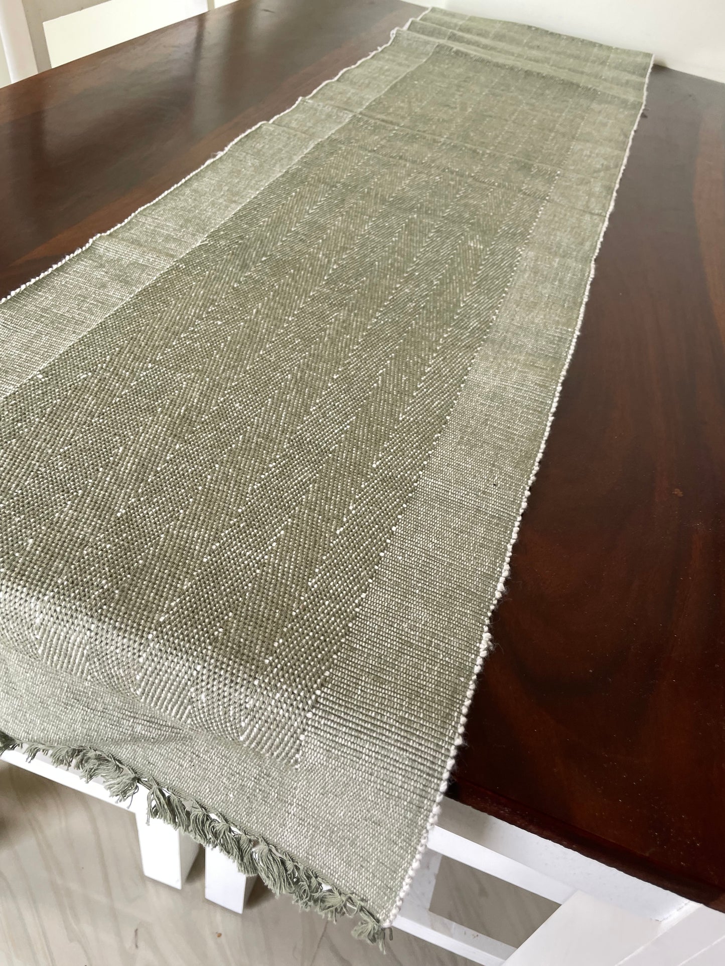 SeaWeed Green Table Runner 4.5 ft Long