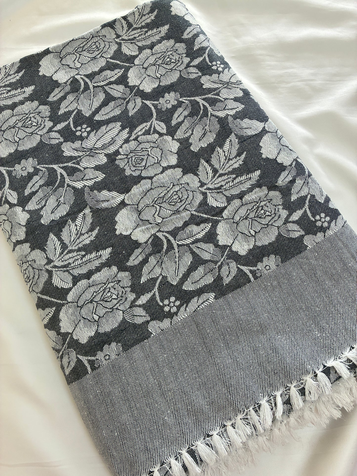 Grey Double Size Cotton Blanket