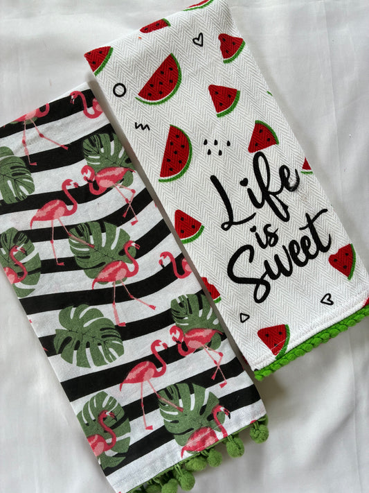 Printed Hand/Lunch Towels (Set of 2)