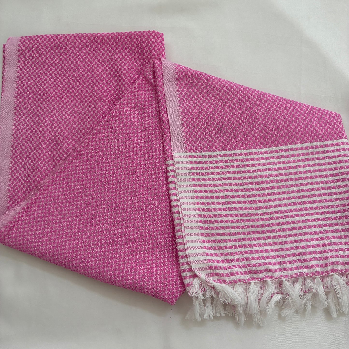 Dark Pink Extra Long Cotton Bath Towel