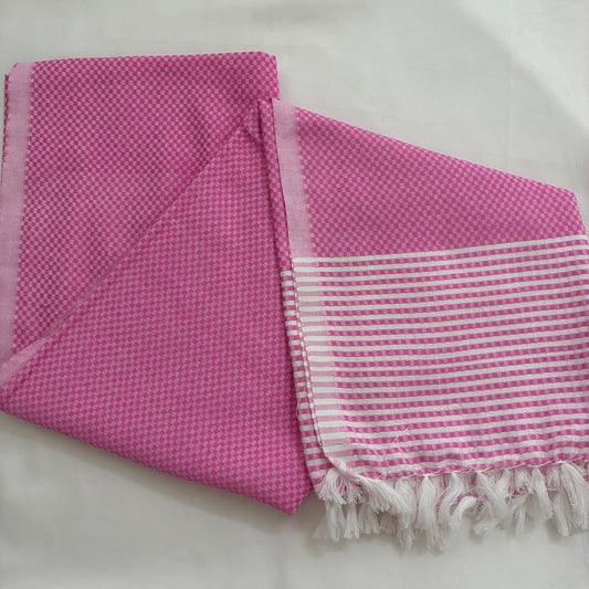 Dark Pink Extra Long Cotton Bath Towel
