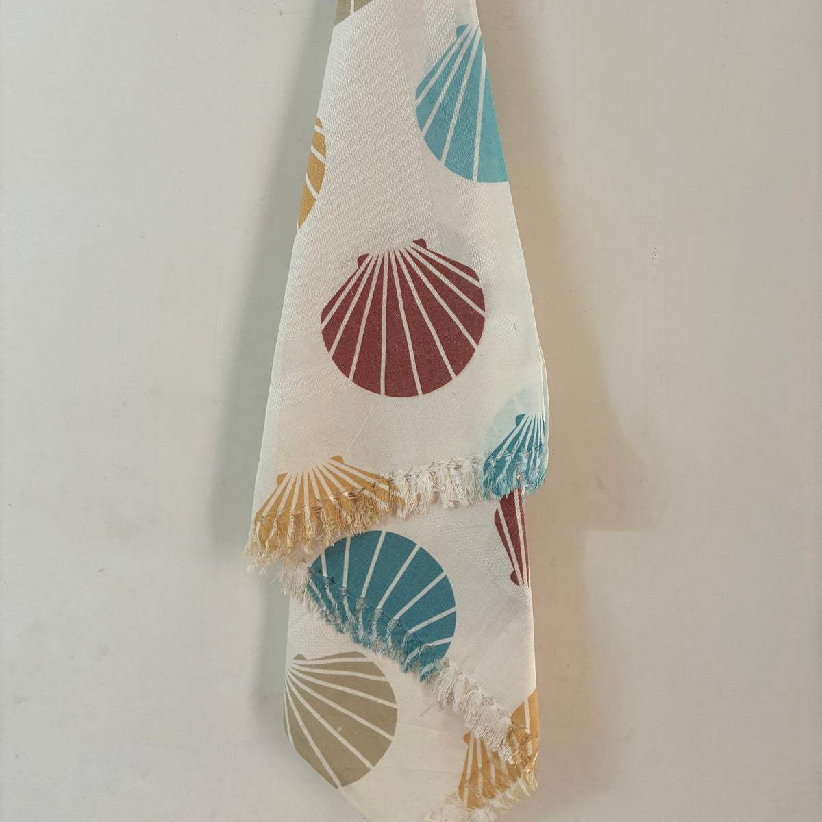 Seashell printed Cotton Bath Towels