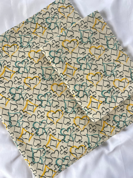 Abstract Single Size Cotton Bedspread with 1 Pillow Cover 60 x 90 in