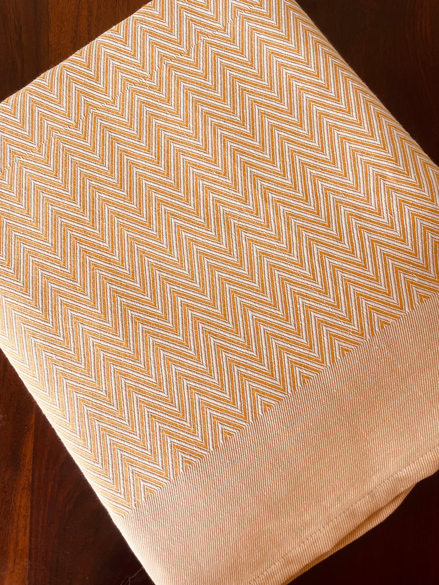 Cotton Zigzag Blanket / Throw