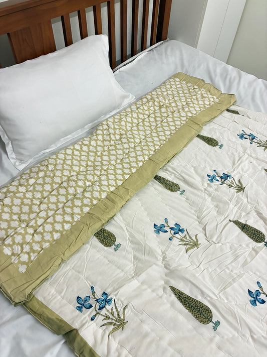 Reversible Single Size Cotton Quilt