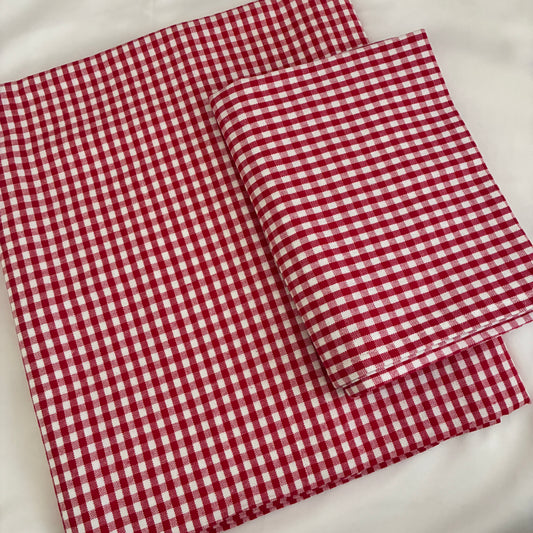 Classic Checks Single Size Cotton Bedspread with 1 Pillow Cover 60 x 90 in