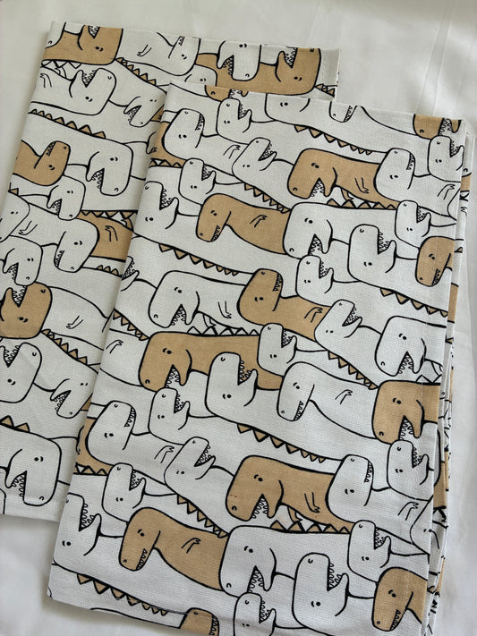 Dino Print Cotton Pillow Covers