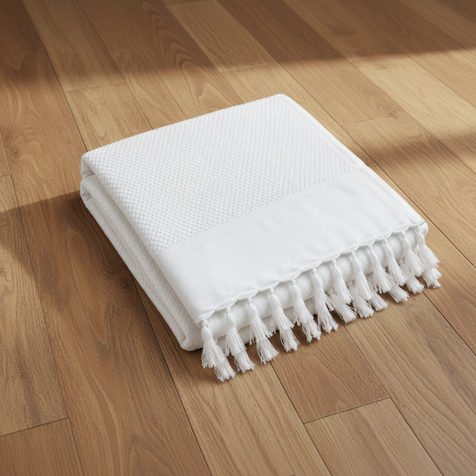 White Cotton Bath Towels