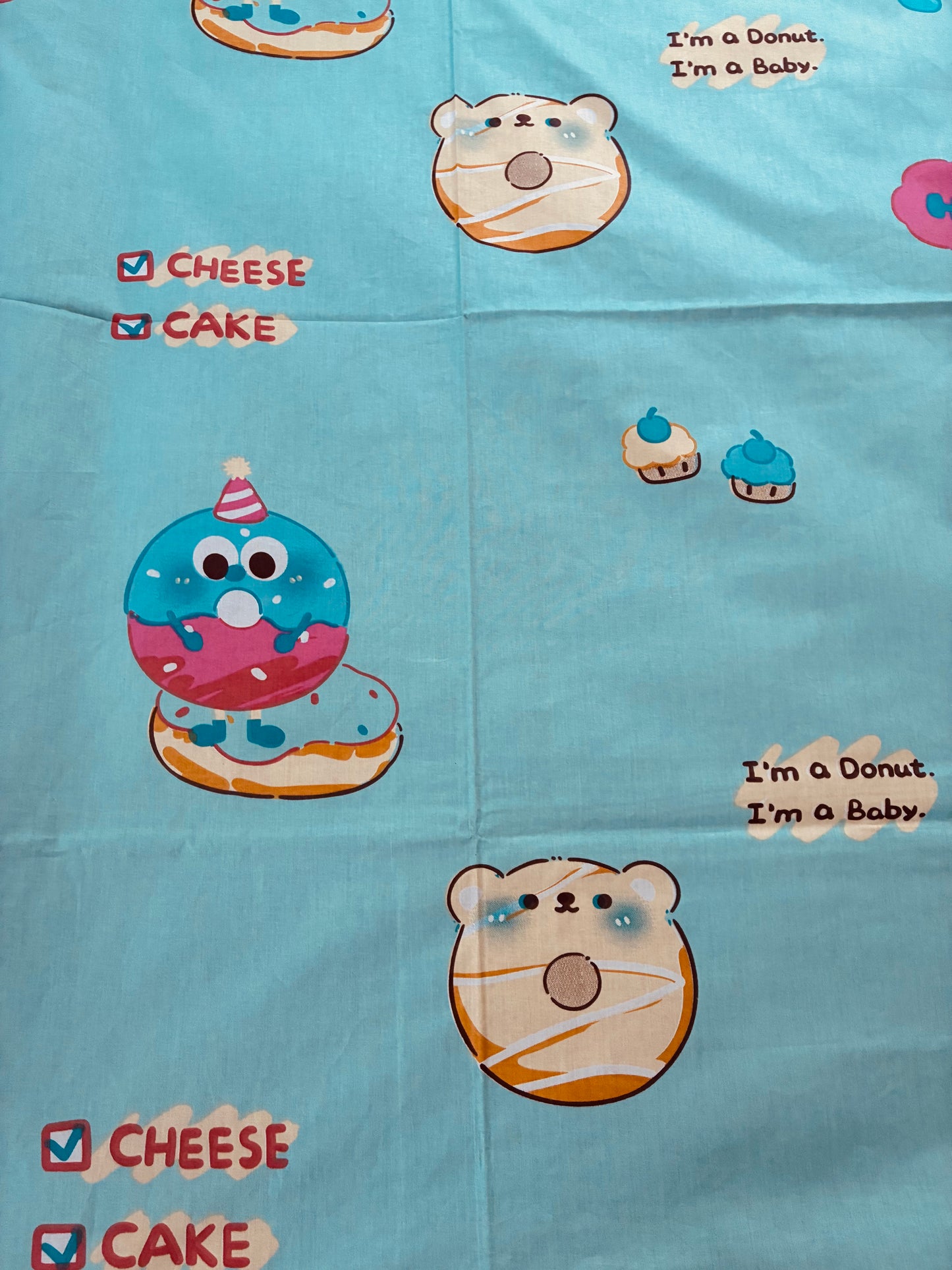 Donut Kids Queen Bedspread 90x100 in