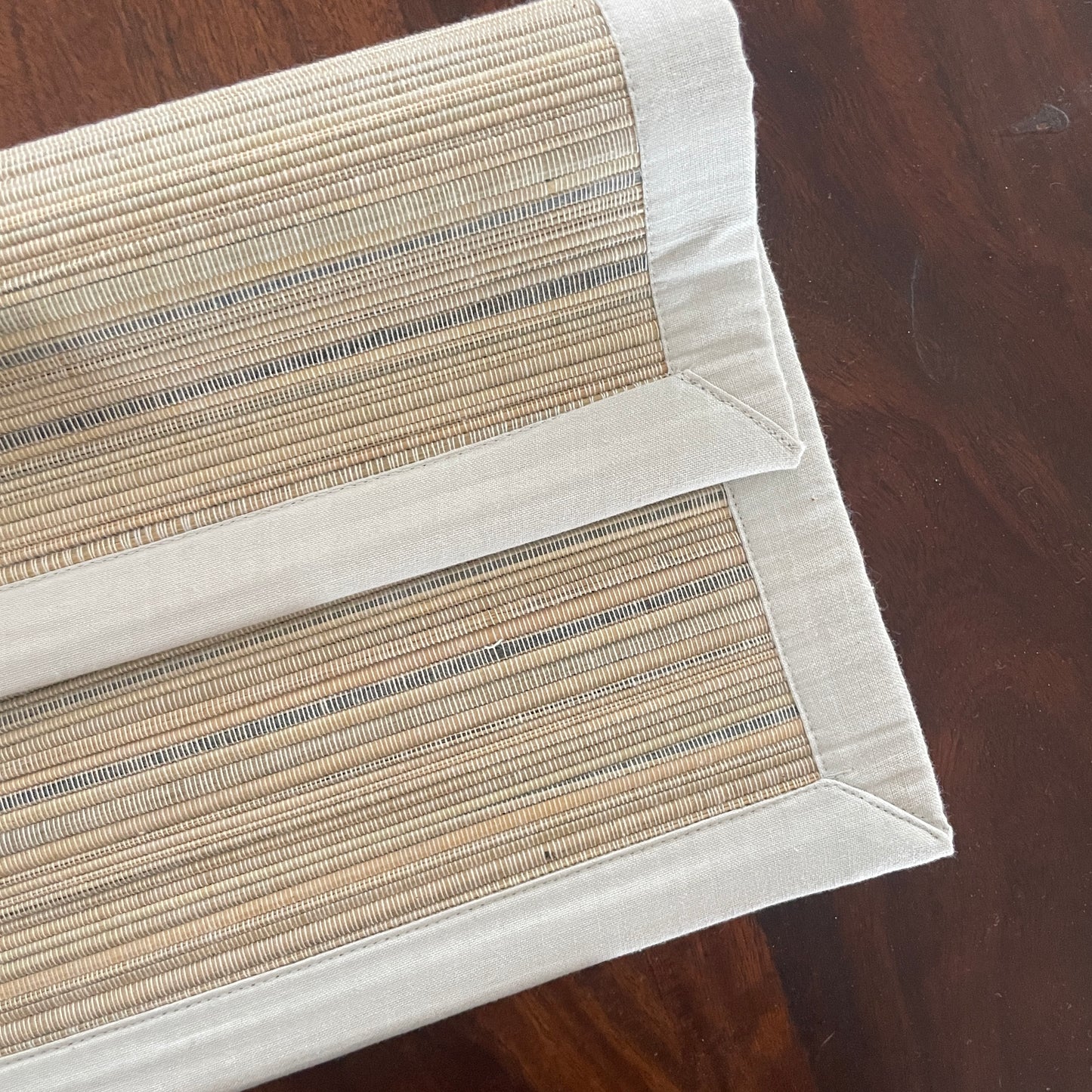 Square Bamboo Placemats Set of 2