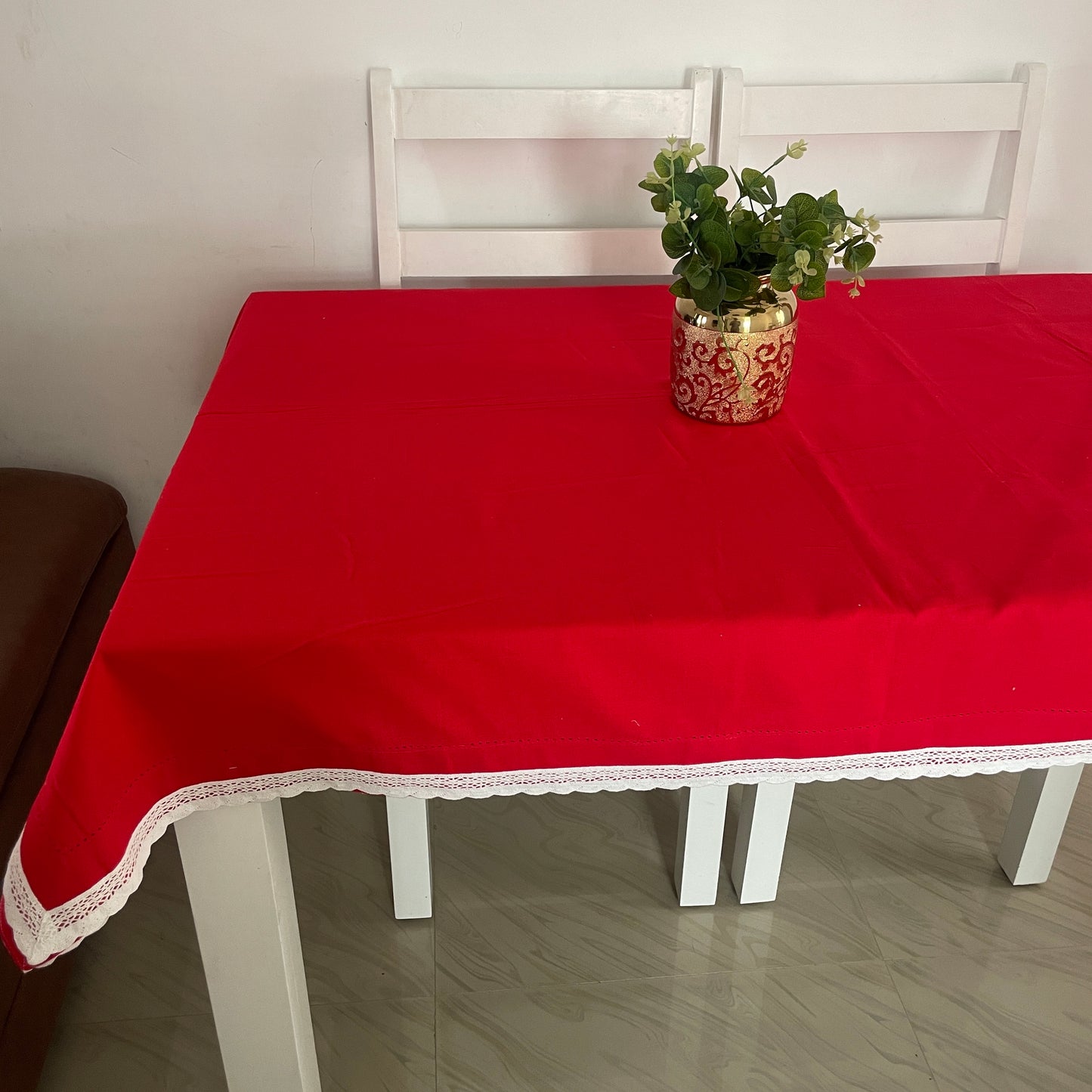 Red Plain Table covers