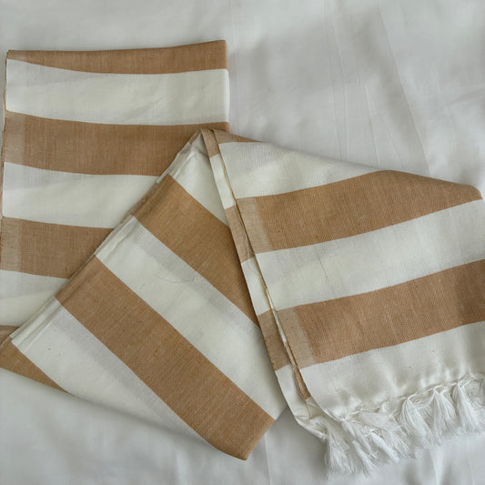 Light Brown Extra Long Cotton Bath Towel