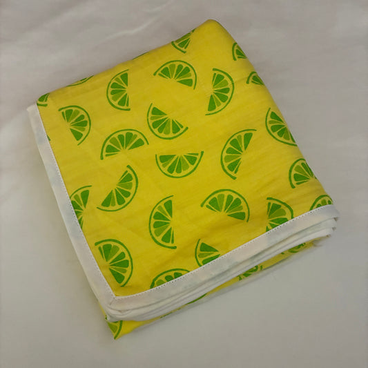 Yellow Lime Muslin Blanket/ Dohar