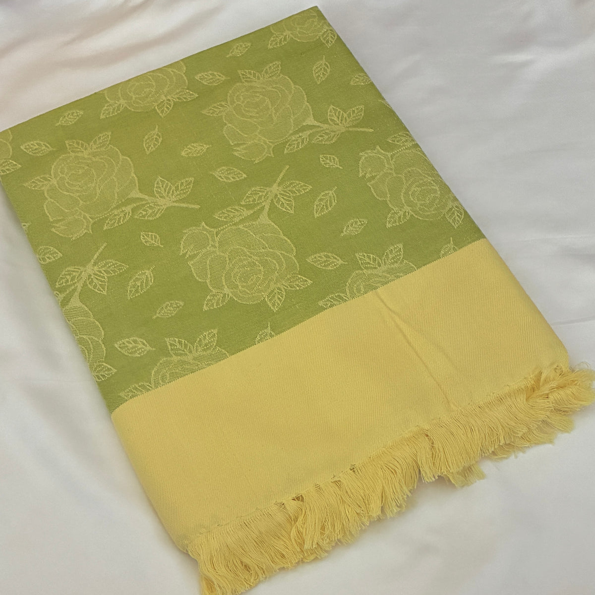 Light Green Single Size Blanket / Throw