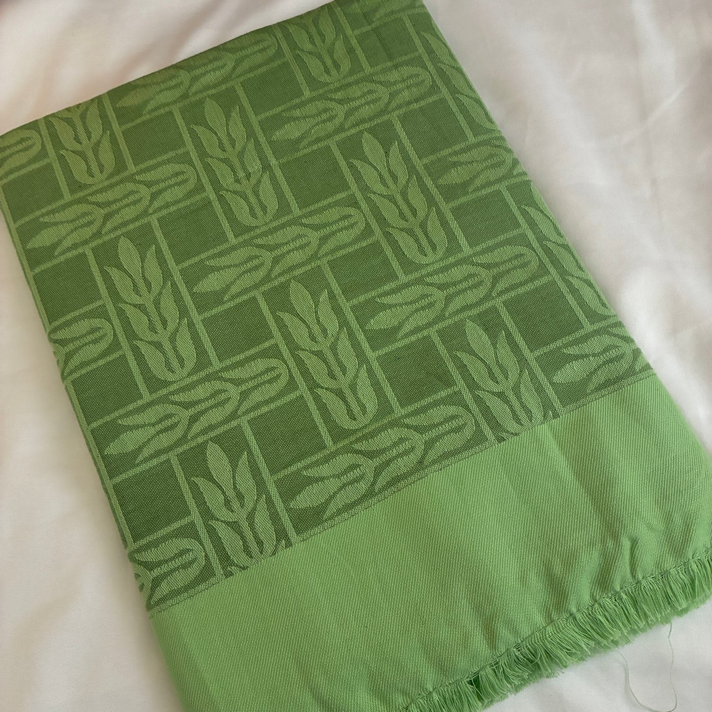 Green Single Size Blanket / Throw