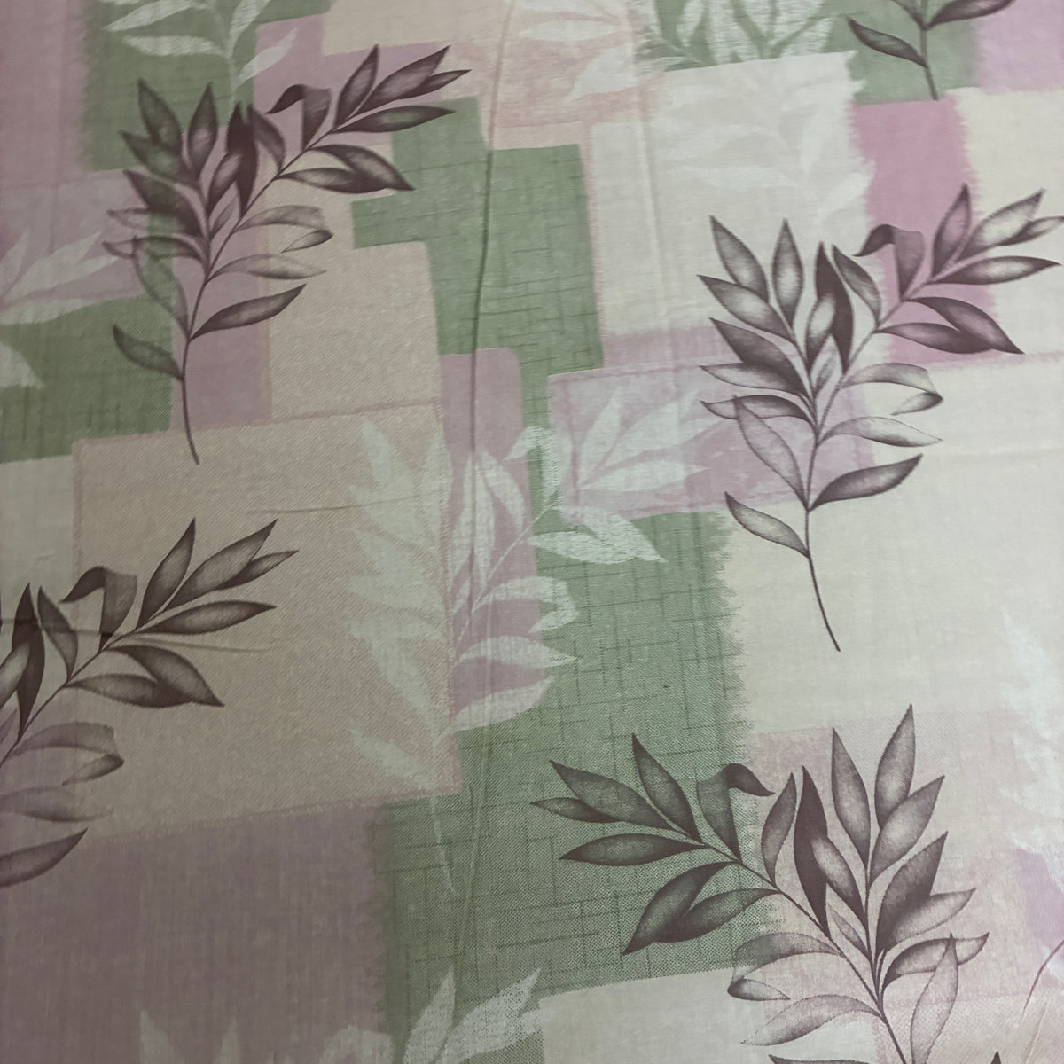 300 TC Pink Leaf King Size Cotton Bedspread 108x108 inches