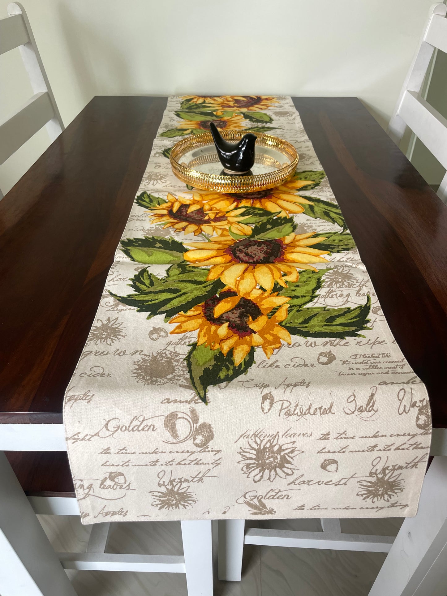 Sun Flower Table Runner 6 ft long