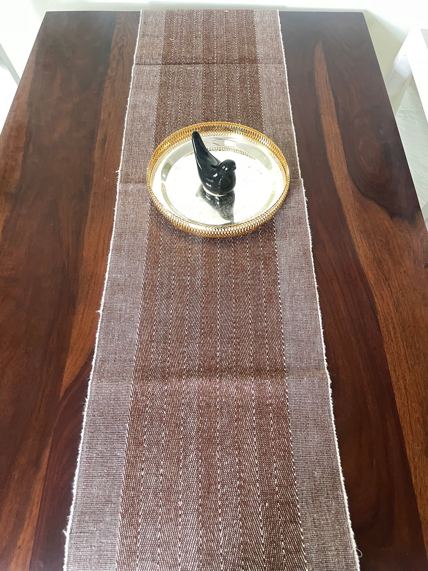 Brown Table Runner 4.5 ft Long